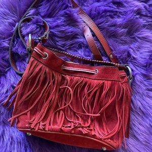 Authentic Patricia Nash Fringe Leather Handbag